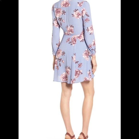 Astr The Label Periwinkle/Pink Floral Kate Dress - Picture 4 of 15